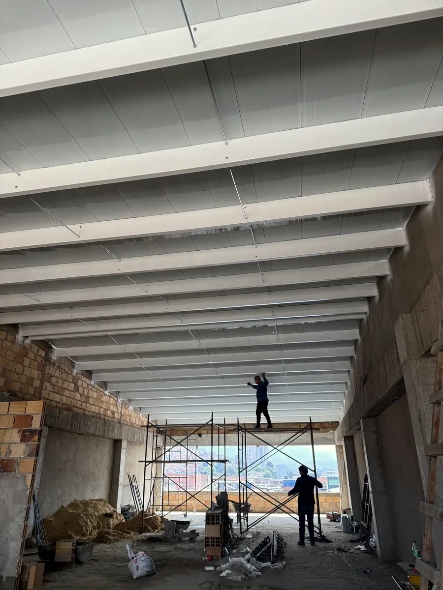 Cubierta y estructura en terraza